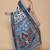 Kalamkari printed pure cotton ethnic sky blue saree for woman