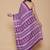 Kalamkari printed pure cotton ethnic purple saree for woman