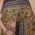 Kalamkari printed pure cotton ethnic mustard saree for woman