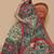 Kalamkari printed pure cotton ethnic red saree for woman