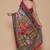 Kalamkari printed pure cotton ethnic pink saree for woman