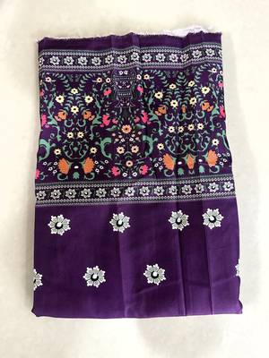Navratri Ajarakh Print Rayon Semi Stitched Lehenga Choli & Unstitched Blouse With Dupatta 5