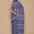 Kalamkari printed pure cotton ethnic blue saree for woman