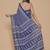 Kalamkari printed pure cotton ethnic blue saree for woman