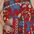 Kalamkari printed pure cotton ethnic red saree for woman