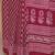 Kalamkari printed pure cotton ethnic red saree for woman
