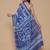 Kalamkari printed pure cotton ethnic blue saree for woman