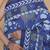 Kalamkari printed pure cotton ethnic blue saree for woman