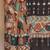 Kalamkari printed pure cotton ethnic brown saree for woman