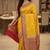 Banarasi puresilk chiniya saree in mustard colour with  floral zari work