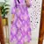 Floral printed  cotton collar neck blue kurta & trouser set