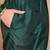 Women green silk blend solid embroidered straight kurta trouser with dupatta