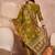 Women green silk blend floral printed straight kurta trouser with dupatta