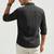 black denim casual shirt for men with dual flap pockets