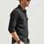 black denim casual shirt for men with dual flap pockets