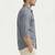 Men's solid grey denim casual shirt with dual flap pockets | regular fit | full sleeve stylish denim shirt