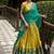 Traditional Yellow Poly Cotton Half Saree With Zari Weaving Work Lehenga Choli