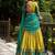 Traditional Yellow Poly Cotton Half Saree With Zari Weaving Work Lehenga Choli