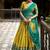 Traditional Yellow Poly Cotton Half Saree With Zari Weaving Work Lehenga Choli