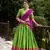 Traditional Perrot Poly Cotton Half Saree With Zari Weaving Work Lehenga Choli