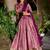 Traditional Pink Dupion Silk With Zari Weaving Work Lehenga Choli