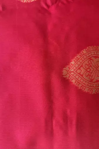  pink soft art silk banarasi jacuard work designer party wear saree with unstitched blouse piece