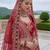 Aesthetic Red Dori Work Silk Bridal Lehenga Choli With Double Dupatta
