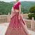 Classic Pink Multi Thread Work Silk Bridal Lehenga Choli With Double Dupatta