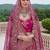 Classic Pink Multi Thread Work Silk Bridal Lehenga Choli With Double Dupatta