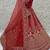 Aesthetic Red Dori Work Silk Bridal Lehenga Choli With Double Dupatta