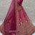 Classic Pink Multi Thread Work Silk Bridal Lehenga Choli With Double Dupatta
