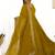 Ravishing Mustard Yellow Silk Anarkali Pant Suit With Sequins Dupatta