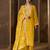 Yellow Art Silk Embroidery Sequence Work Kurta Pant Set with Dupatta