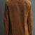 Men's real leather brown suede jacket trucker jacket button style