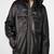 Men’s black genuine leather jacket  classic zip-up casual style coat