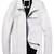 Men’s white genuine leather jacket – slim fit zip-up biker style coat with minimal design
