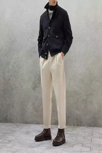men's navy blue suede leather blazer jacket classic zip up