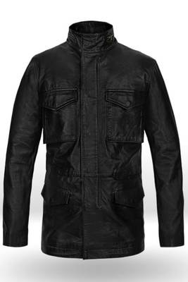 men's black lambskin leather biker jacket classic moto zip style premium advanced 1