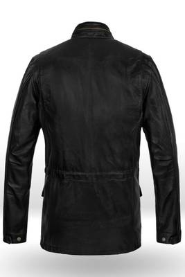 men's black lambskin leather biker jacket classic moto zip style premium advanced 2