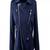 Women’s blue suede  leather biker jacket slim fit quilted motorcycle zip-up coat