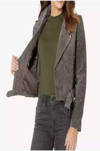 Women’s real lambskin suede fringed jacket western style motorcycle coat