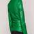 Premium women’s real lambskin leather jacket green slim fit motorcycle biker