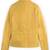 Women’s yellow leather jacket minimalist zip front casual style
