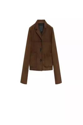 women's brown suede leather jacket classic zip up style exclusive 1