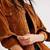 Women’s brown suede leather jacket genuine lambskin western biker style