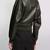 Women’s black genuine lambskin leather bomber jacket slim fit biker motorcycle style