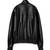 Women’s black genuine leather bomber jacket lambskin slim fit biker style