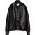 Women’s black genuine leather bomber jacket lambskin slim fit biker style