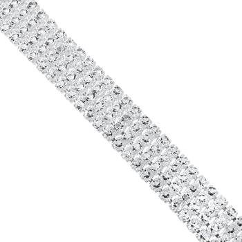 Brass silver plated moissanite diamond bracelet 2