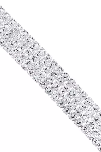 Brass silver plated moissanite diamond bracelet